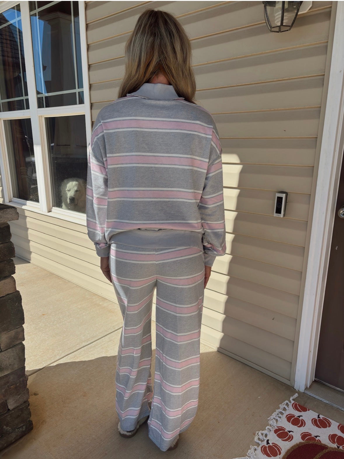 1. NEW Pink Stripe Set