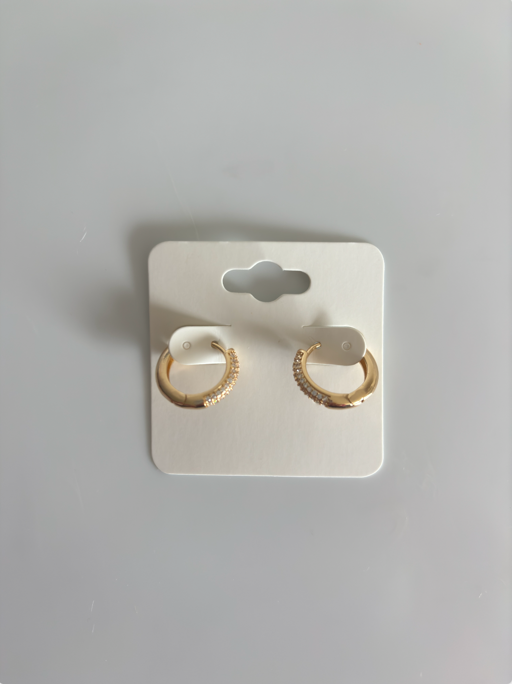 9. Large Sparkle Gold Huggies