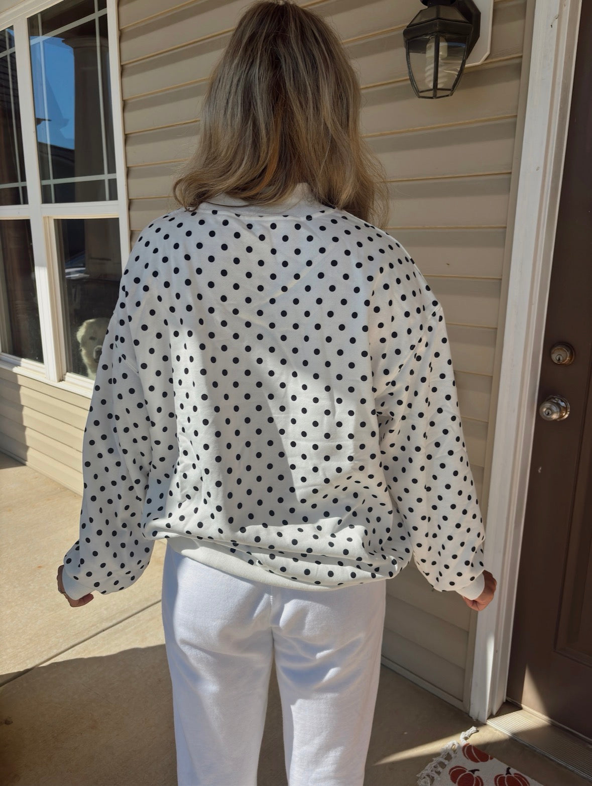 1. NEW Polka Dot Mockneck