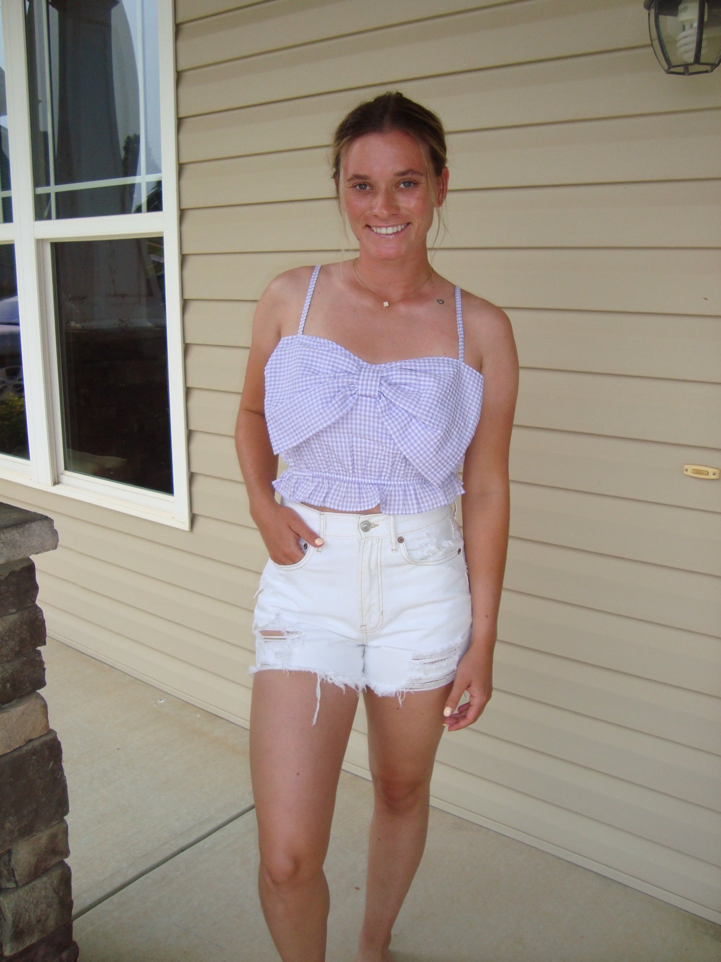 2. Purple Bow Top