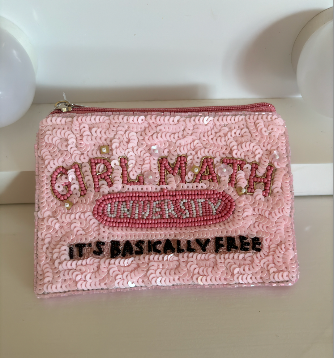 Girl Math Change Purse