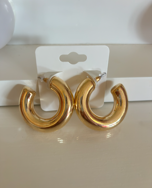 Chunky Gold Hoops