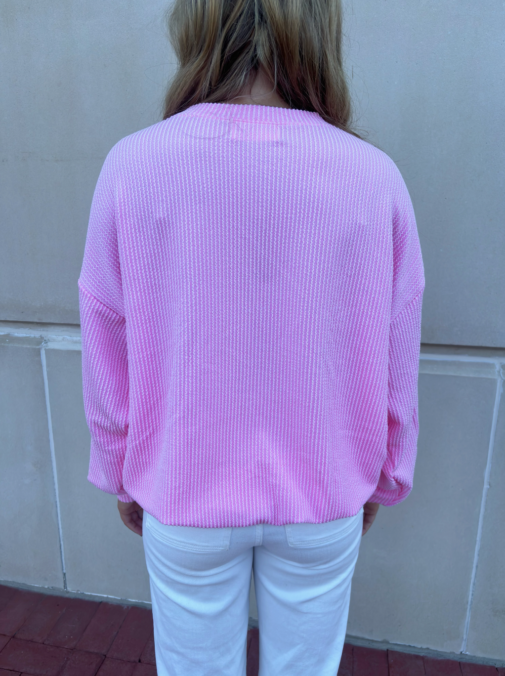 1. Pink Bow Pullover