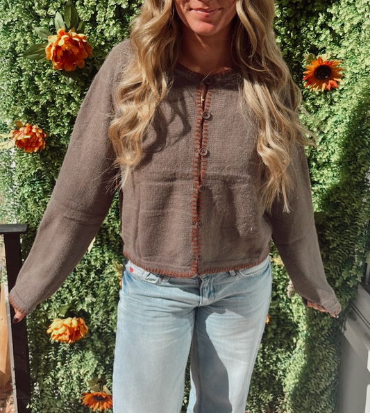 1. NEW Mocha Cardigan