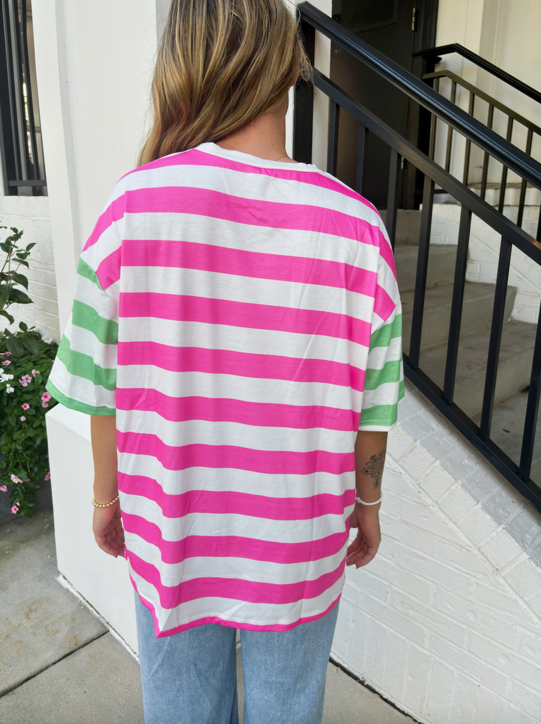 3. Bold Stripes Tee