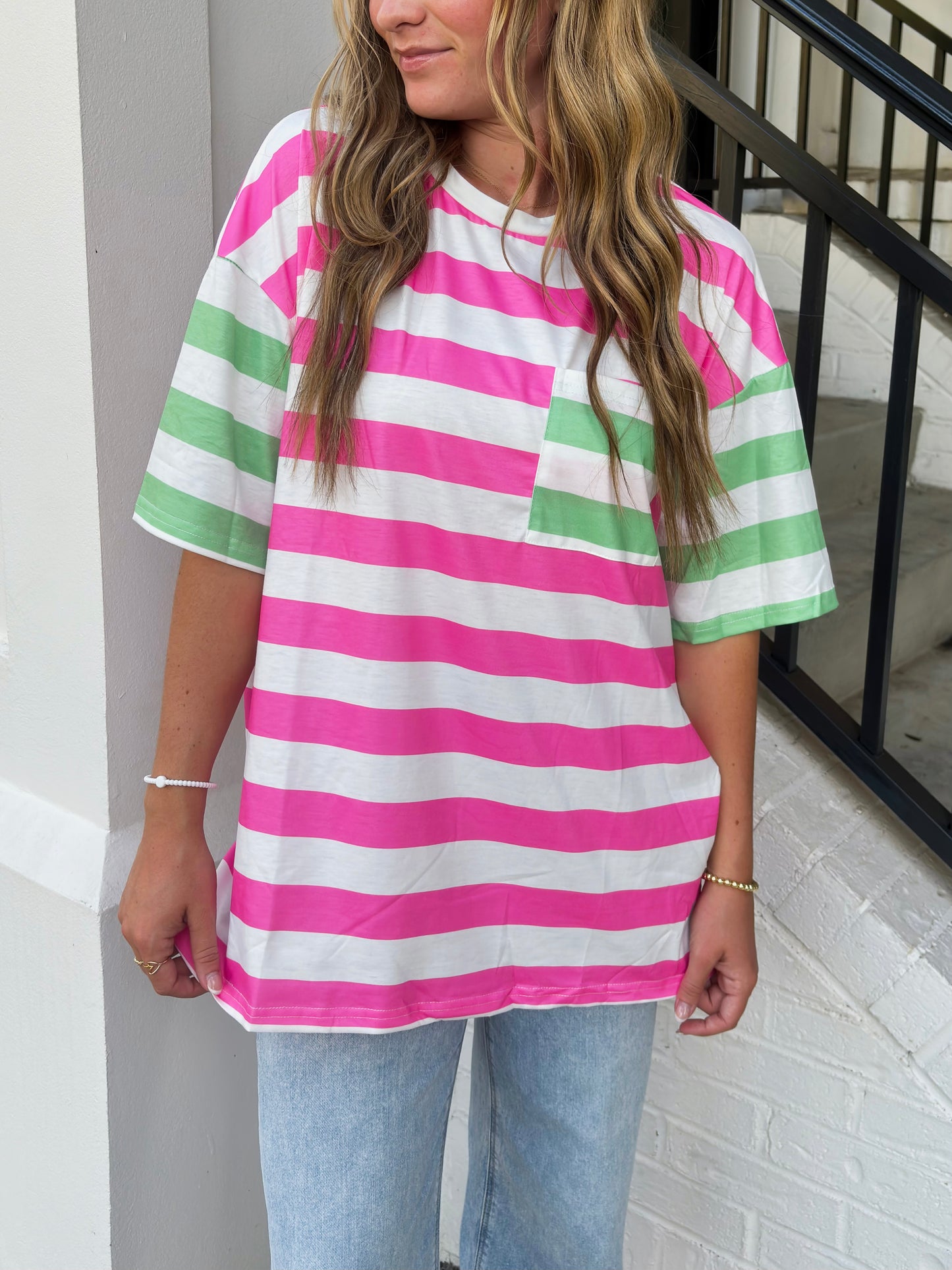 3. Bold Stripes Tee